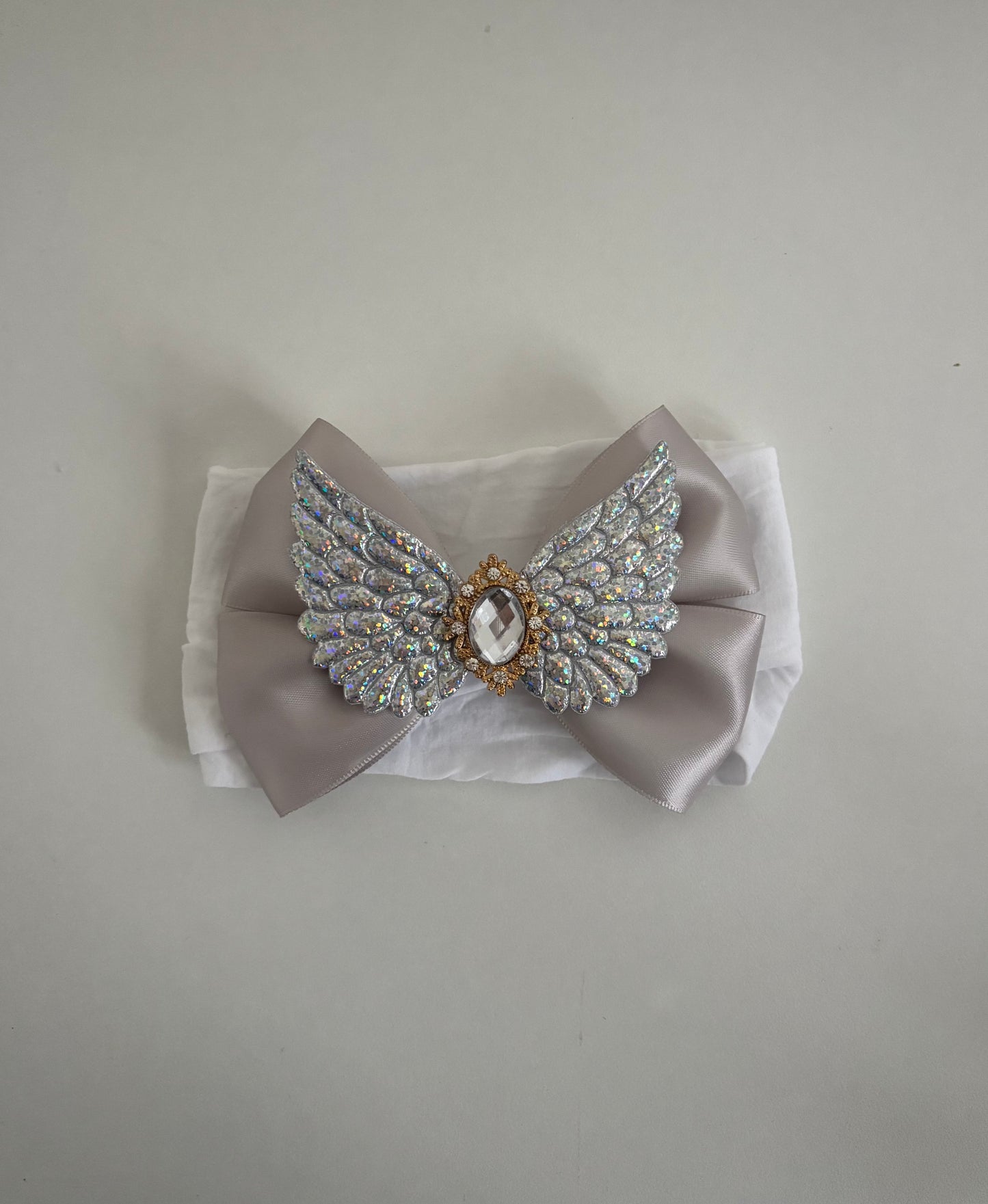 Angel wings bow