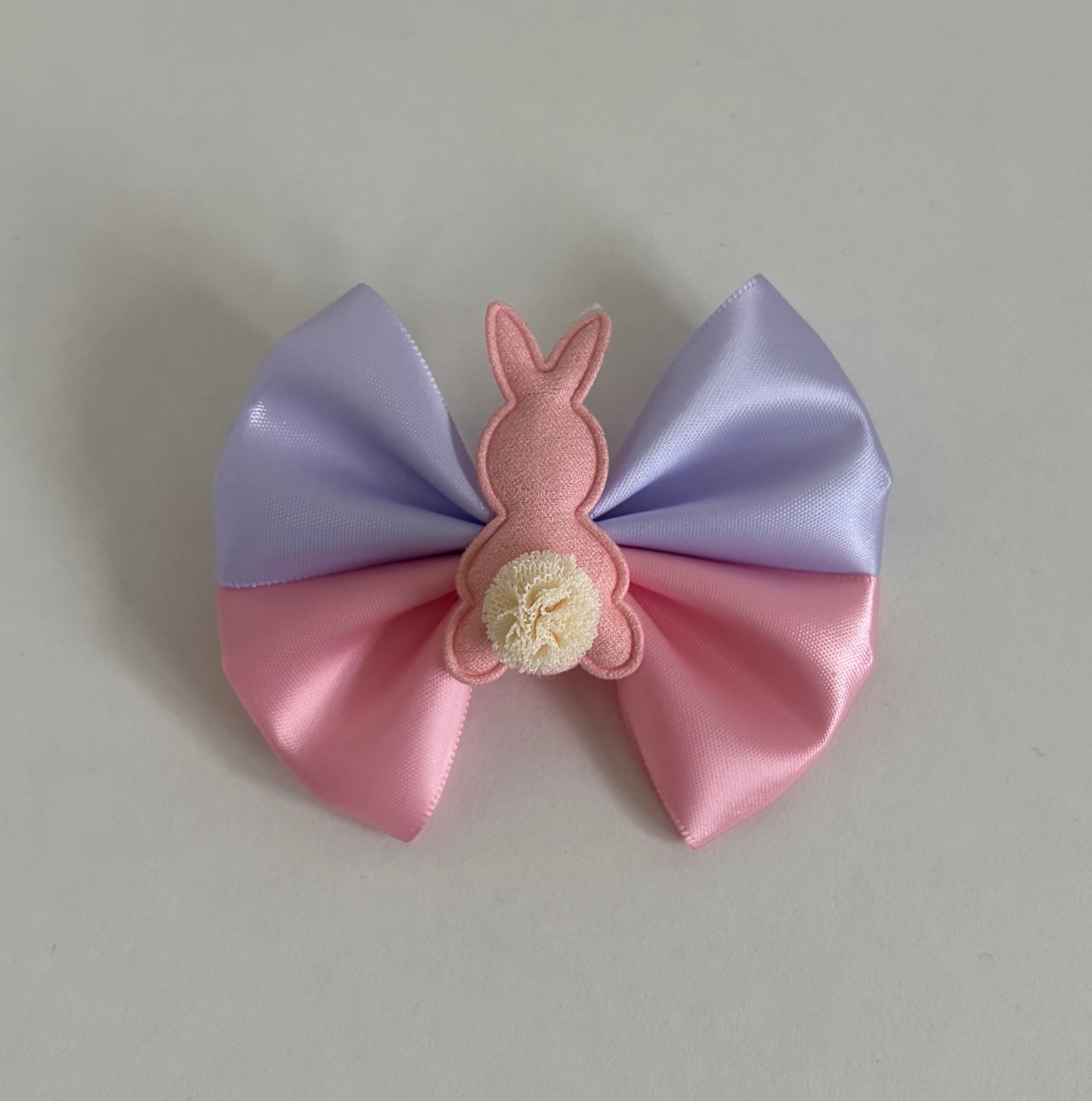 Lilac/pink bunny bow