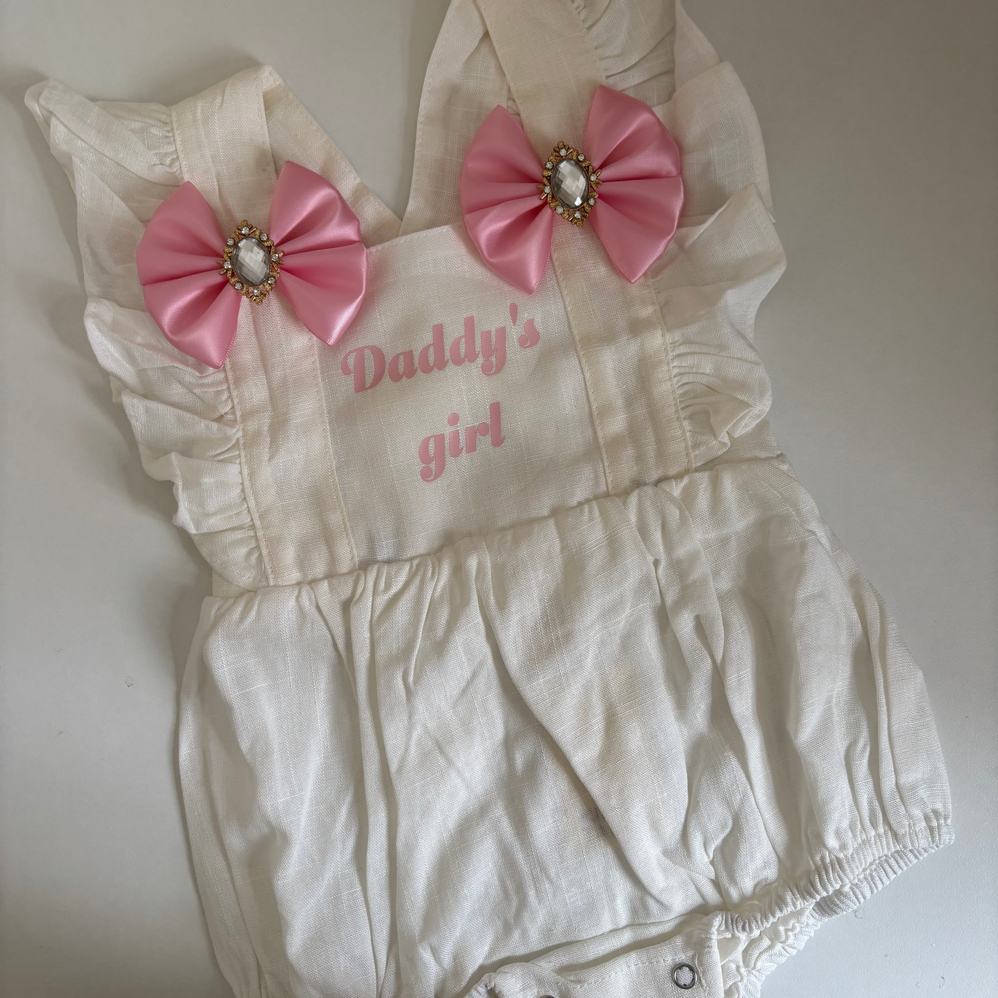 Bow romper-no frills