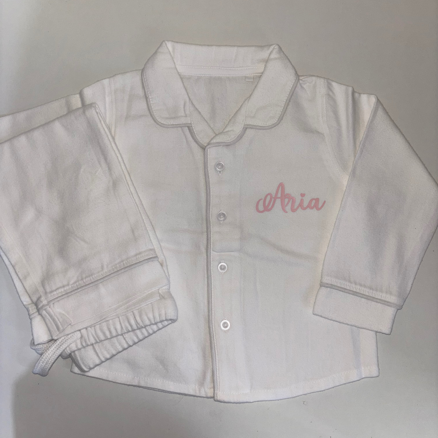 White button down pyjamas