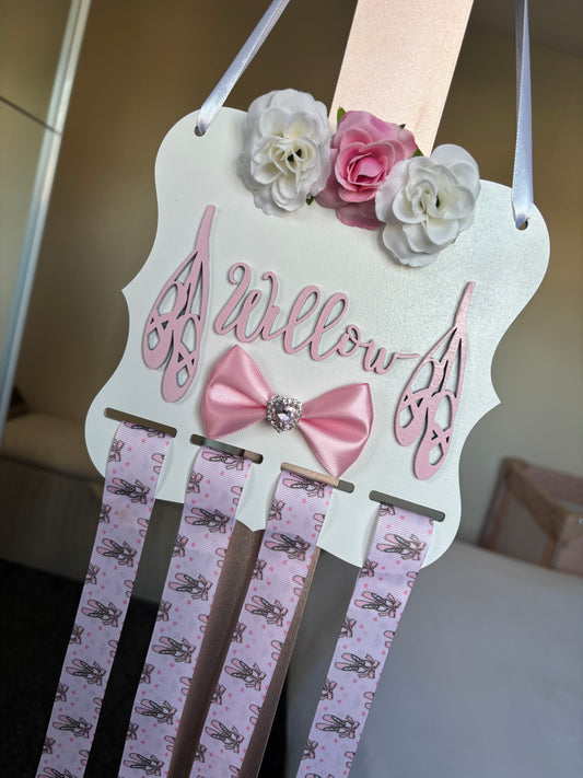 Ballet slippers bow holder