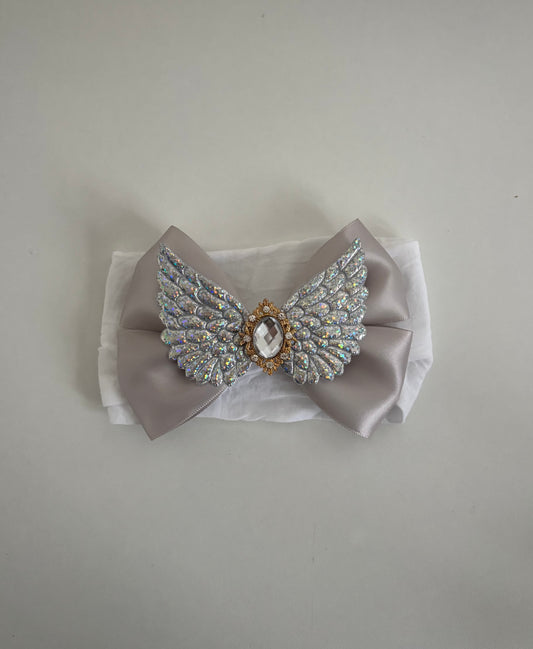 Angel wings bow