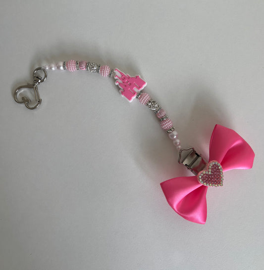Princess castle dummy clip-handmade bow