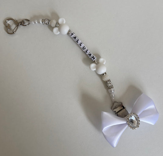 White bling Mickey clip