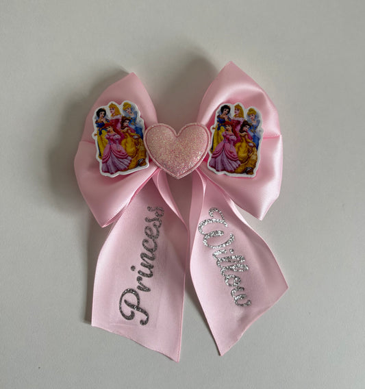 Princess personalised tail bow