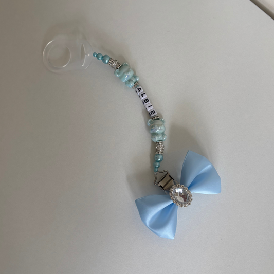 Baby blue bear clip