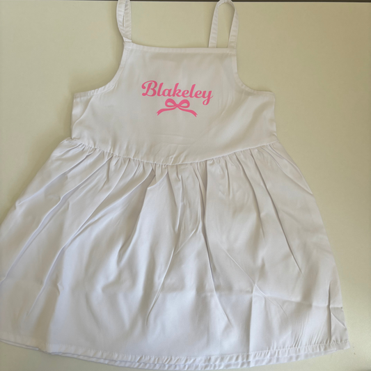 Personalised bow design dress
