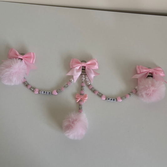Large pram charm-pink