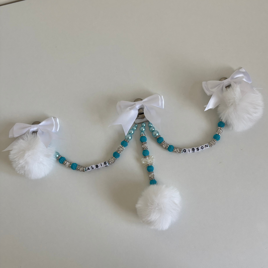 Large pram charm-blue