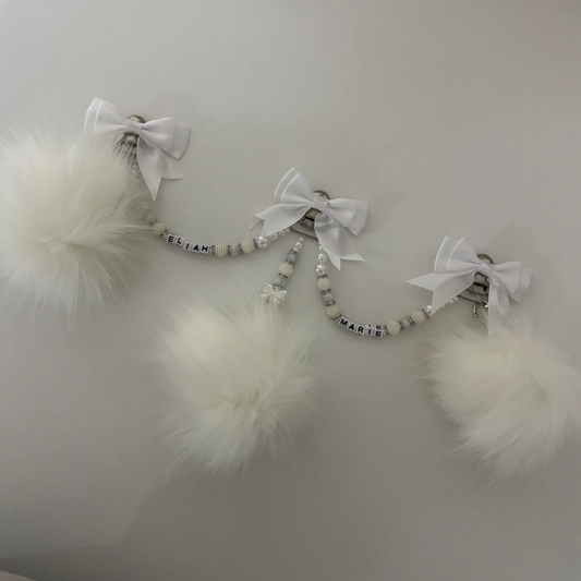 Large pram charm-white