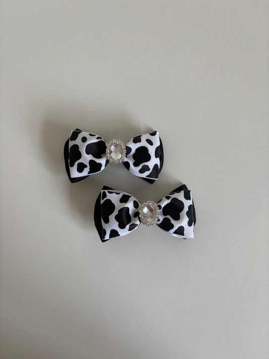 Cow print mini piggies