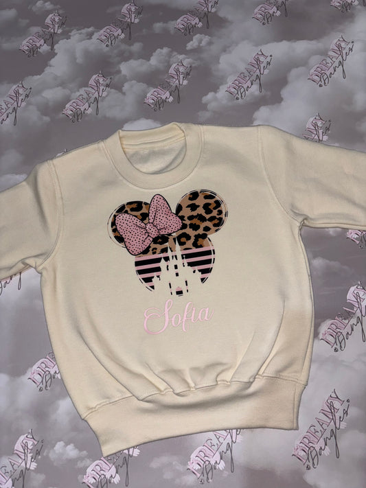Leopard mouse sweatshirt